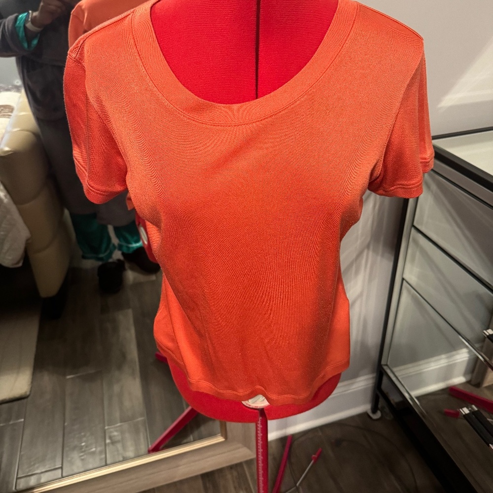 Louben Coral Classic silk & cotton T-shirt style